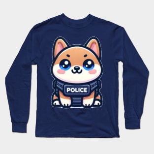 Kawaii Police K9 Long Sleeve T-Shirt